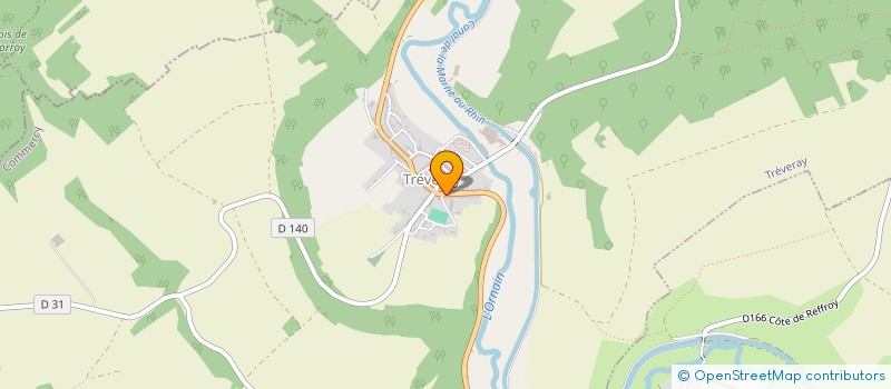 localisation de l'entreprise LES TROIS VALLEES à TREVERAY