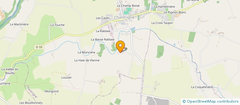 localisation de l'entreprise LES TROIS VALLEES à CHANTRIGNE