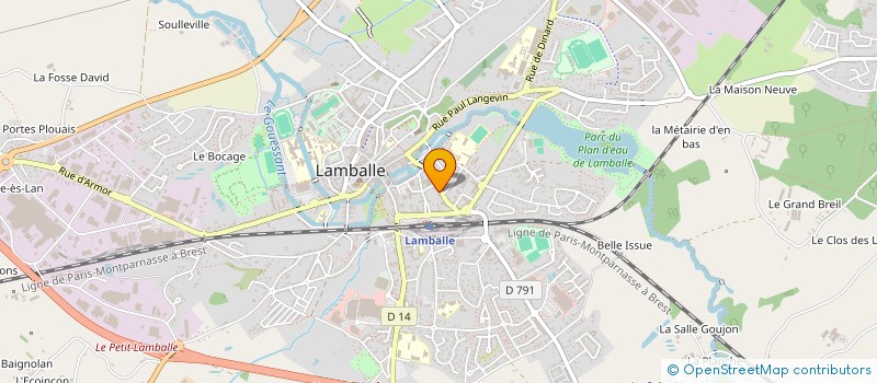 localisation de l'entreprise LES TROIS VOIX D'OR  LAMBALLE-ARMOR