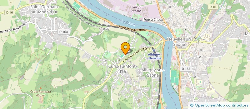 localisation de l'entreprise LES TROIS Y  CURIS-AU-MONT-D'OR