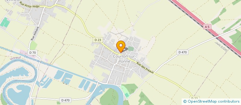 localisation de l'entreprise LES TROLLS DE L'YONNE  COURLON-SUR-YONNE