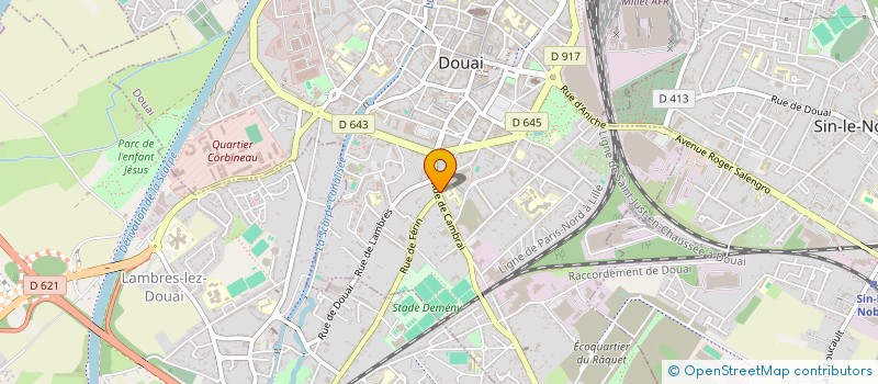 localisation de l'entreprise LES TROLLS DU BEFFROI à DOUAI