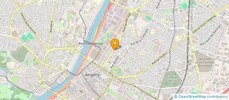 localisation de l'entreprise LES TROMBINES A COULISSES à ANGERS