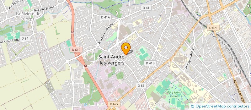 localisation de l'entreprise LES TROMPETTES DE TROYES ET DE SAINT ANDRE LES VERGERS  SAINT-ANDRE-LES-VERGERS