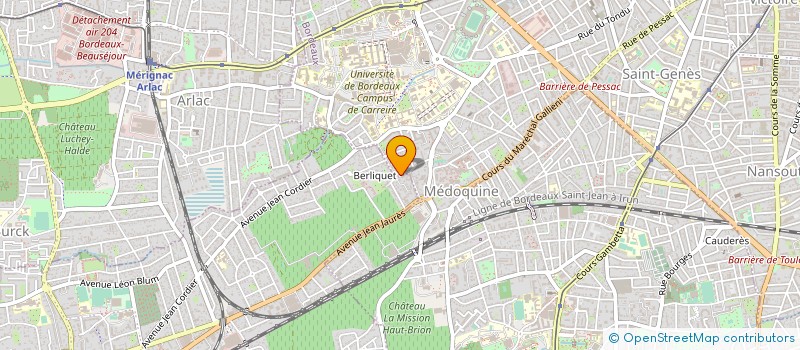 localisation de l'entreprise LES TROPHYTEROLLES DANS LE DESSERT à BORDEAUX