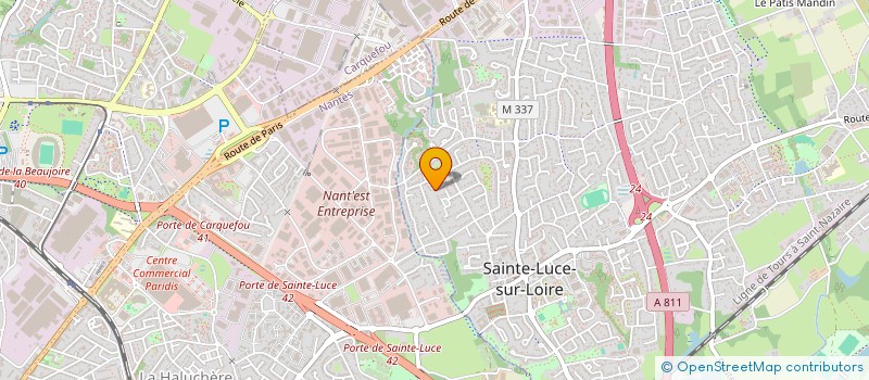 localisation de l'entreprise LES TROPICALES  SAINTE-LUCE-SUR-LOIRE