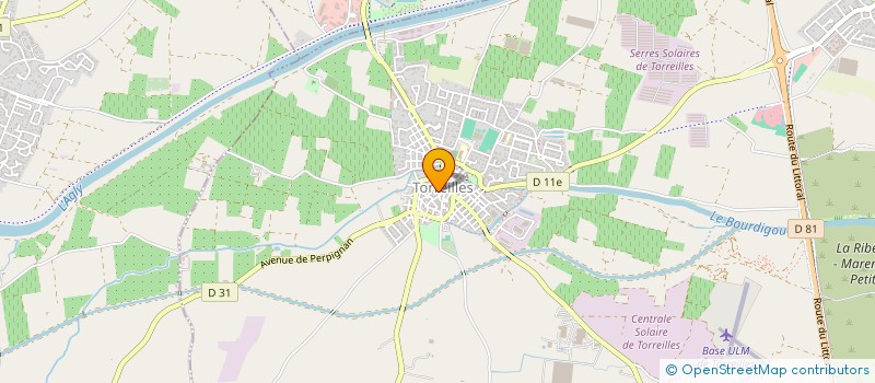 localisation de l'entreprise LES TROPIQUES  TORREILLES