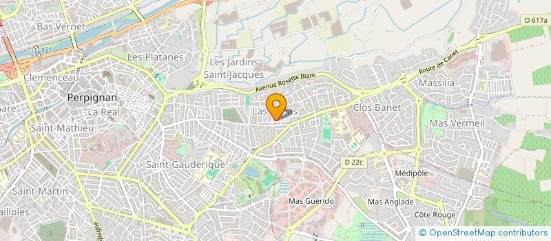 localisation de l'entreprise LES TROPIQUES  PERPIGNAN