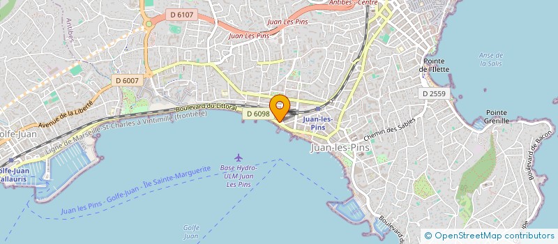 localisation de l'entreprise LES TROPIQUES à ANTIBES