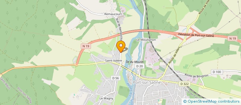 localisation de l'entreprise LES TROTTEURS DU MARDI  PORT-SUR-SAONE