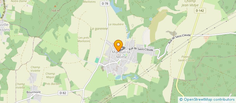 localisation de l'entreprise LES TROTTEURS TOUT TERRAIN  MAREUIL-LA-MOTTE