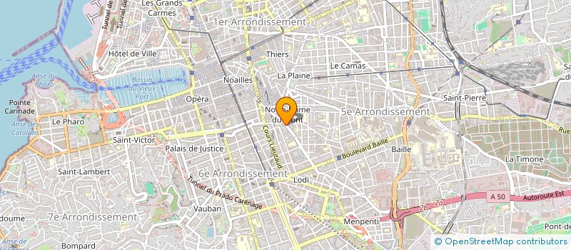 localisation de l'entreprise LES TROTTOIRS DE MARSEILLE à MARSEILLE