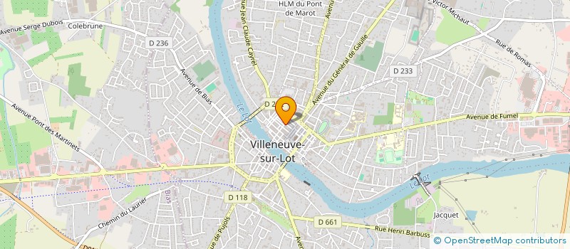 localisation de l'entreprise LES TROTTOIRS DU HASARD  VILLENEUVE-SUR-LOT