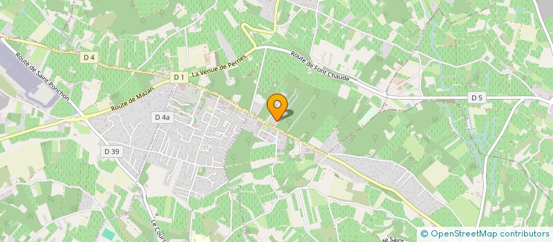 localisation de l'entreprise LES TROUBADOURS  MAZAN