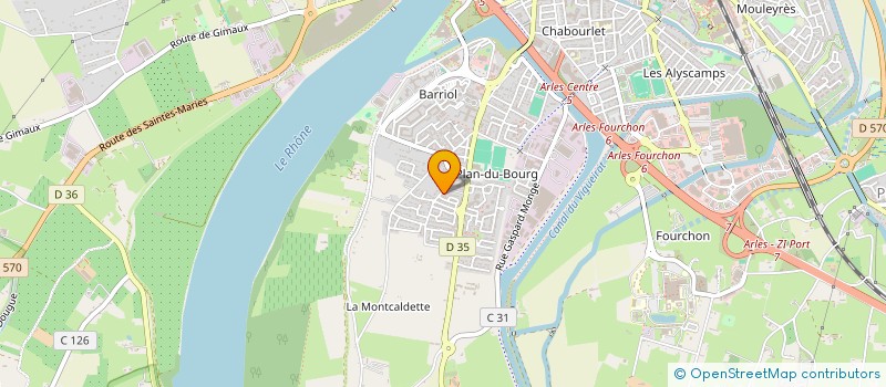 localisation de l'entreprise LES TROUBADOURS ARLESIENS  ARLES