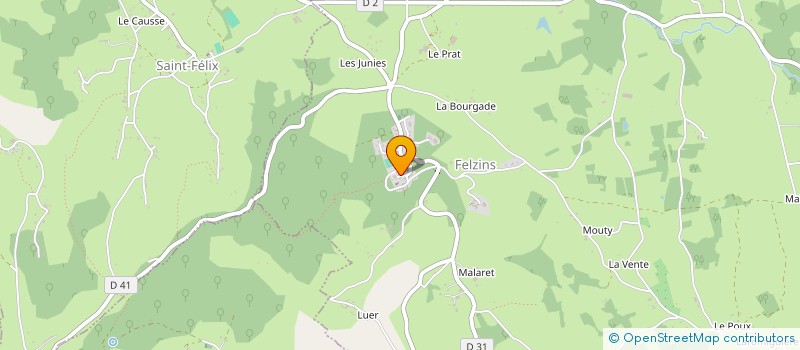 localisation de l'entreprise LES TROUBADOURS BAGNACOIS à BAGNAC-SUR-CELE