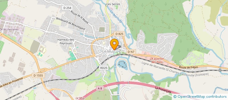 localisation de l'entreprise LES TROUBADOURS DE L'AMITIE  LE MUY