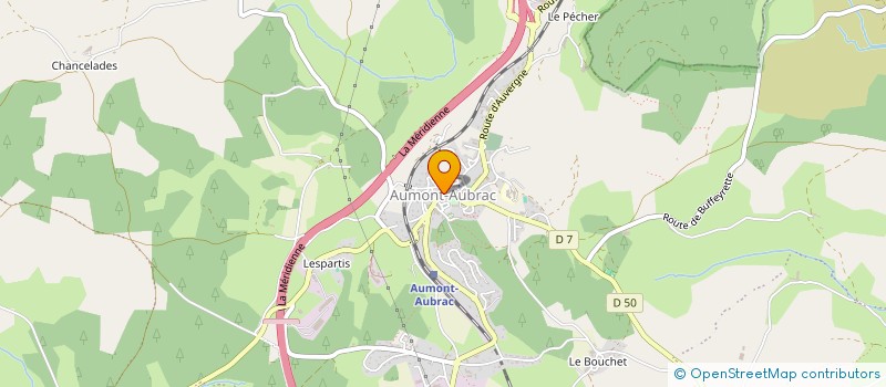 localisation de l'entreprise LES TROUBADOURS DE PEYRE à PEYRE EN AUBRAC