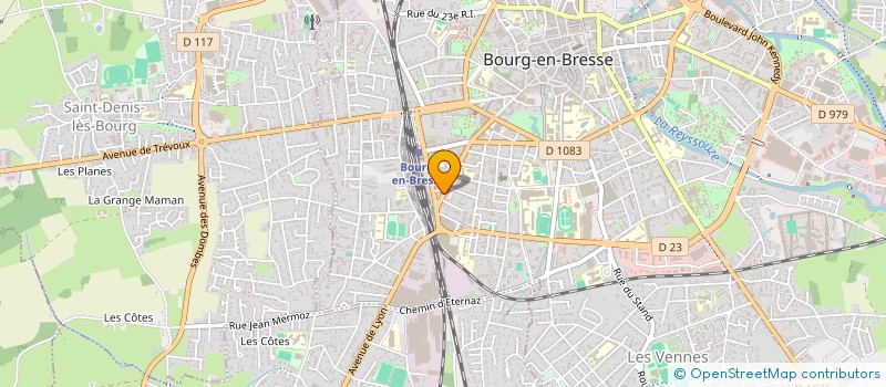 localisation de l'entreprise LES TROUBADOURS DU PLATEAU à BOURG-EN-BRESSE