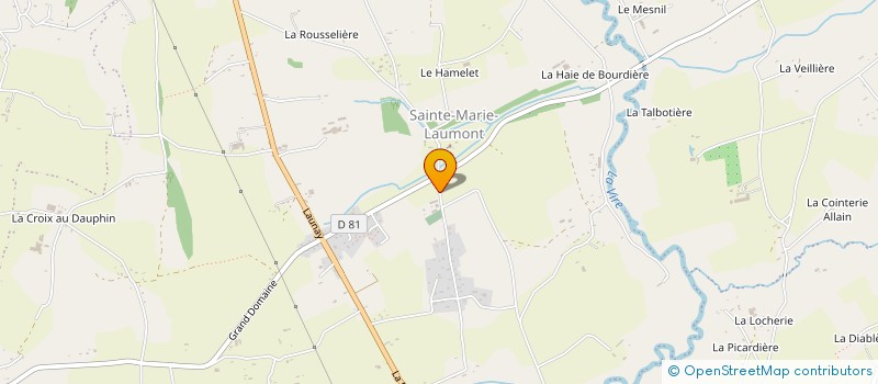 localisation de l'entreprise LES TROUBADOURS MUSICIENS AMATEURS DU BOCAGE  VALDALLIERE