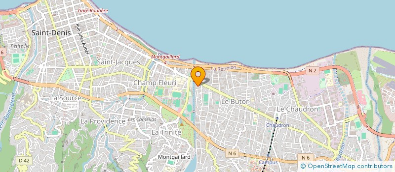 localisation de l'entreprise LES TROUBADOURS REUNIONNAIS à SAINT-DENIS