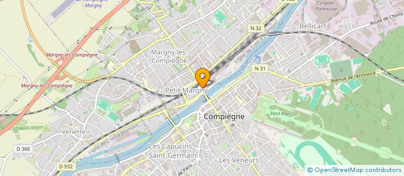 localisation de l'entreprise LES TROUPES  COMPIEGNE