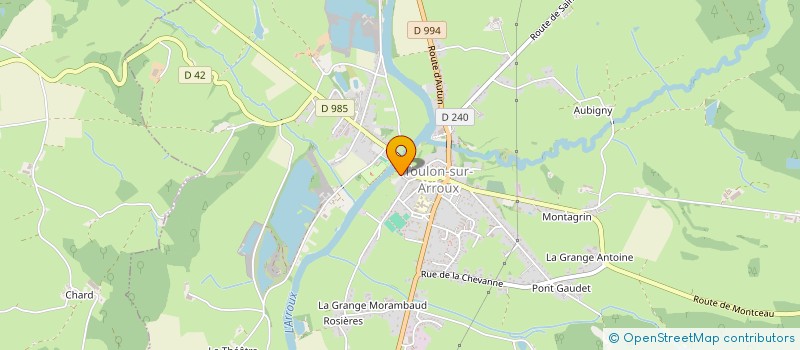 localisation de l'entreprise LES TROUSPINETTES  TOULON-SUR-ARROUX