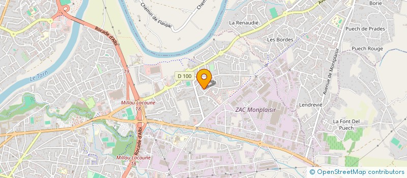 localisation de l'entreprise LES TROUVETOUT à ALBI