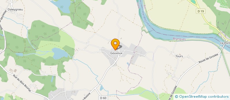 localisation de l'entreprise LES TRUFFIERES  SAINT-VICTOR-DE-MORESTEL