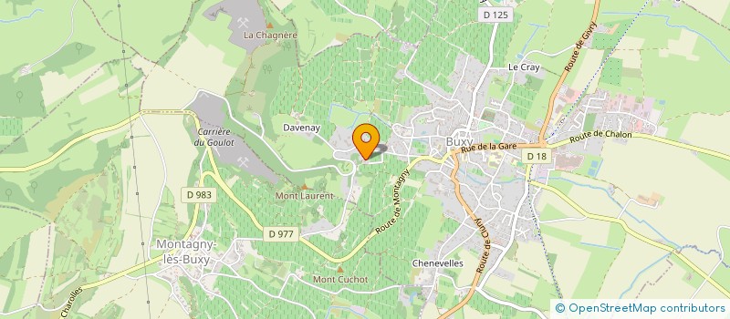 localisation de l'entreprise LES TRUFFIERES  BUXY