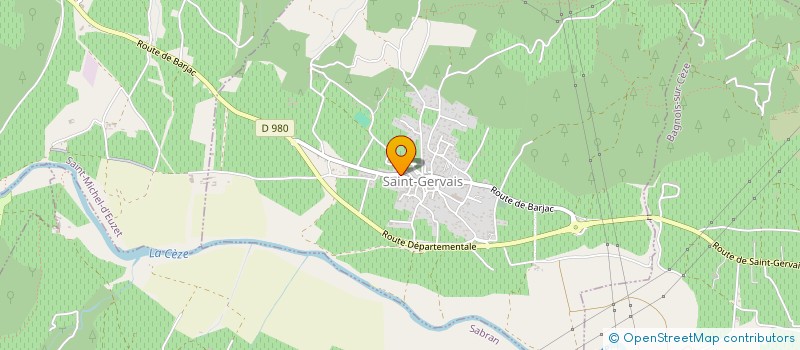 localisation de l'entreprise LES TRUFFIERES DE ROCHEMONT  BAGNOLS SUR CEZE