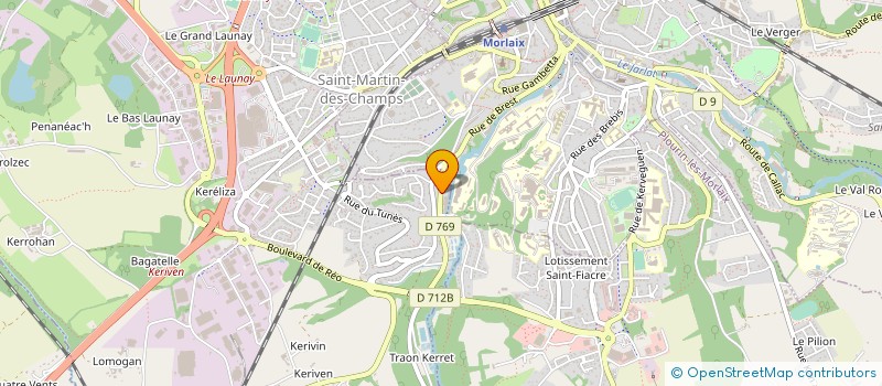 localisation de l'entreprise LES TRUITES DU QUEFFLEUTH  SAINT-MARTIN-DES-CHAMPS