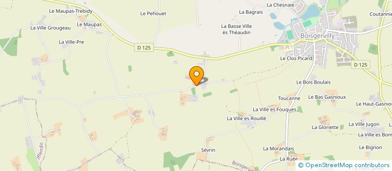 localisation de l'entreprise LES TUAL DU BERGER  BOISGERVILLY