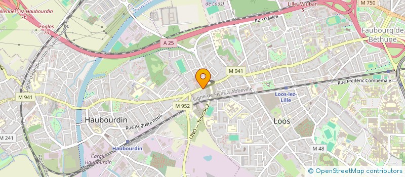 localisation de l'entreprise LES TUCHES DE BEAUMERIES  LOOS