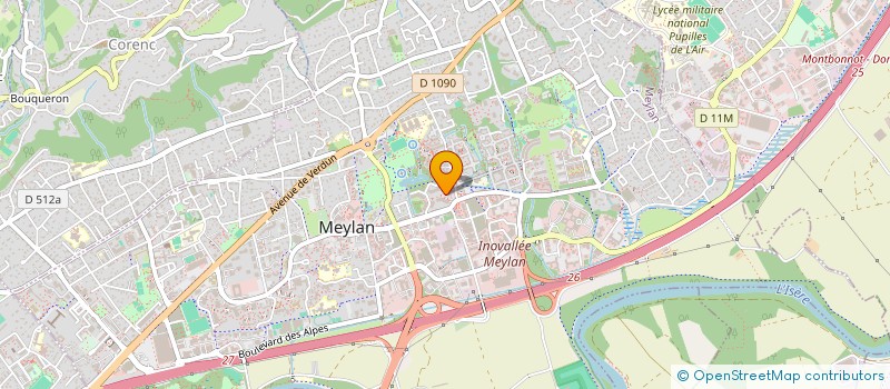 localisation de l'entreprise LES TUILEAUX  MEYLAN