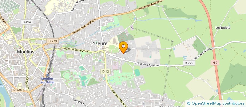 localisation de l'entreprise LES TUILERIES SCI  YZEURE