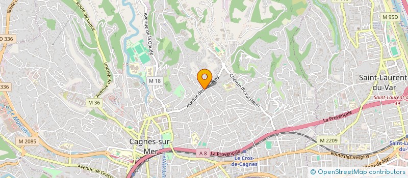 localisation de l'entreprise LES TUILIERES  CAGNES-SUR-MER