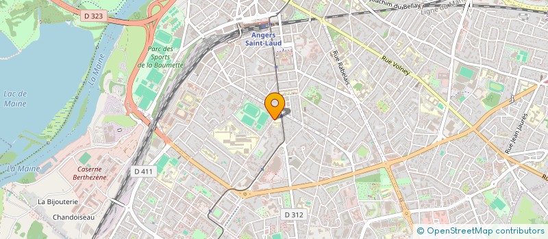 localisation de l'entreprise LES TULIPES à ANGERS