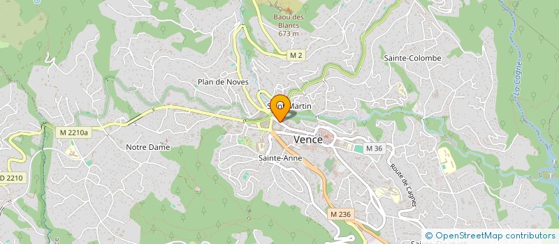 localisation de l'entreprise LES TULIPES  VENCE