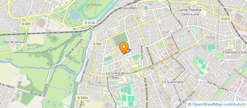 localisation de l'entreprise LES TULIPES  CAEN