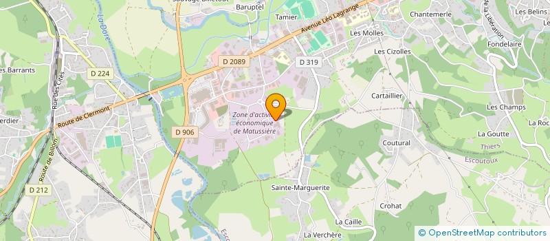 localisation de l'entreprise LES TUNCEL  THIERS