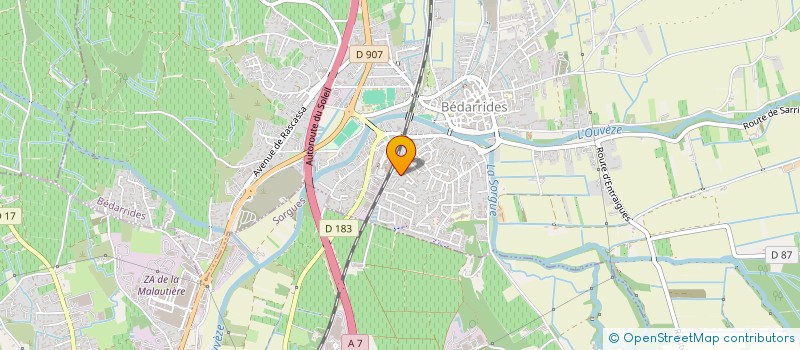 localisation de l'entreprise LES TUNERS DE BEDA  BEDARRIDES