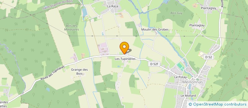 localisation de l'entreprise LES TUPINIERES à MEILLONNAS
