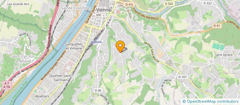 localisation de l'entreprise LES TUPINIERES  VIENNE