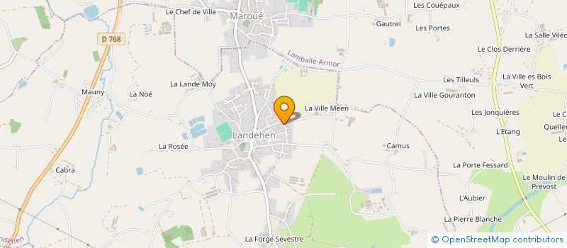 localisation de l'entreprise LES TUTOS DE HUITO  LAMBALLE-ARMOR