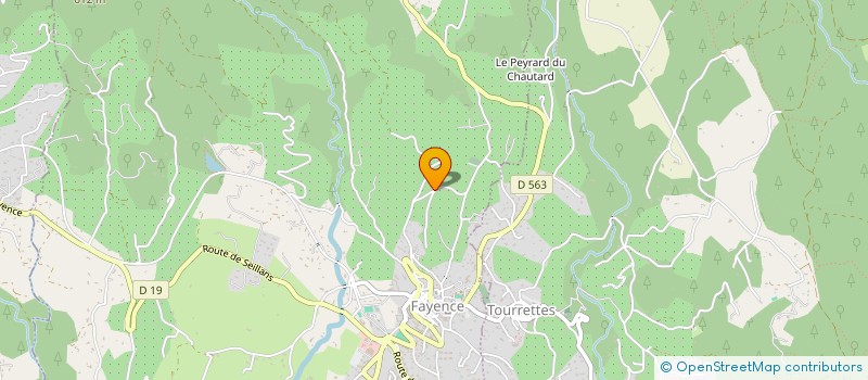 localisation de l'entreprise LES TUYERES EST  FAYENCE