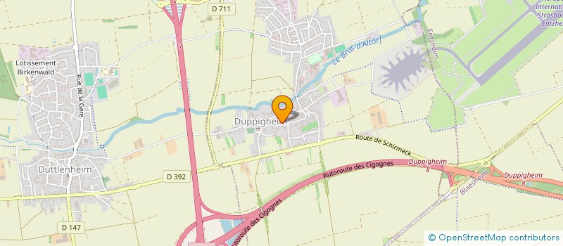 localisation de l'entreprise LES TWINS  MARLENHEIM