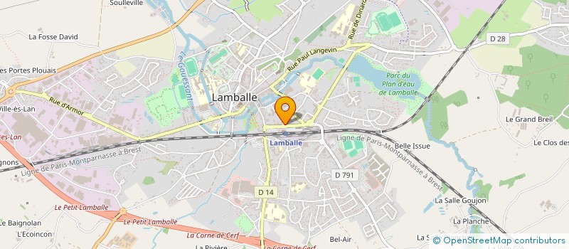 localisation de l'entreprise LES TY AMIES à LAMBALLE-ARMOR