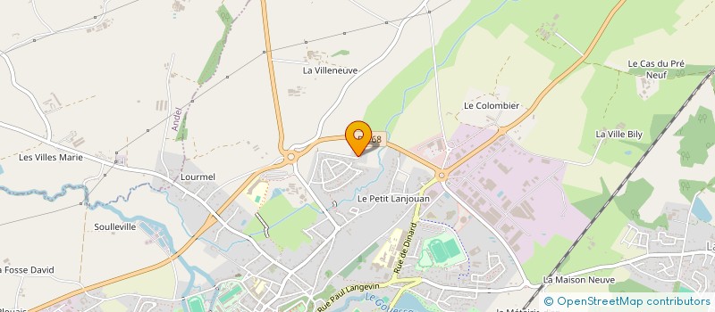localisation de l'entreprise LES ŒUFS GUINARD à HENANSAL