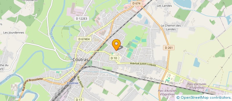 localisation de l'entreprise LES ULTRAS BLEU  COUTRAS